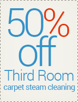 50% OFF - Third Room Carpet Steam Cleaning